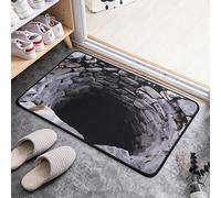3D Optical Illusion Rug,2025 Muti-Design 3D Hole Rug,Dog Gets Scared of 3-D Carpet,Funny 3-D Carpet to Prank with Secure Non-Slip, Optical Illusion Rugs Easy Clean Doormat for Entrance