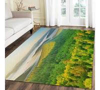 3D Optical Illusion Rug For Living Room, Forest Mountain Scenery Print Pattern Area Rug Home Decor Carpet Mat,Non Slip Rug Large Porch Hallway Doormat - 40 X 60 Cm -11143153377