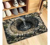 3D Optical Illusion Rug - Hole-in-the-Ground Design For Dogs & Cats To Play, Non-Slip Secure Easy Clean All-Weather Doormat, Perfect Entrance Rug With Realistic(Style G,16 * 24in(40 * 60cm))
