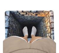 3D Optical Illusion Rug | Non-slip Doormat with Hole Effect, Decorative Floor in Rselief | for Christmas and Halloween, Bedroom, Living Room, Bathroom, Kitchen, Door, Floor and Home