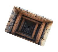 3D Optical Illusion Rug | Non-Slip Entrance Mat | Visual Depth Floor Carpet | Indoor Kitchen Bathroom Decoration | Creative Crack-Effect Design | Durable Easy-Clean | Stylish Modern Home Porch