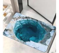 3D Optical Illusion Rug - Rug That Looks Like a Hole in The Ground,Test & Play with Dog or Cat, Non-Slip Dog Gets Scared 3D Carpet for Door Entrance Bathroom Playroom Living Room