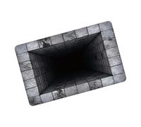 3D Optical Illusion Rugs, 80 x 50 cm Quick-Drying Non-Slip Mat - Three-Dimensional Optical Illusion Design | for Birthday Home New Year Parties Entrance Living Room Bedroom Pasile