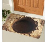 3D Optical Illusion Rugs, Non-Slip Doormat for Door Entrance, Bathroom, Stairs, Playroom - Bottomless Trap Design, Upgraded for Enhanced Visual Effect