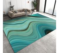 3D Optical Illusion Rugs Soft Flannel Floor Carpet Living Room Bedroom, Abstract Marble Texture - Throw Runner Rugs Low Profile Door Mats 3D Printed Carpet Non Slip Area Rug 90 X 150 Cm /2353165864747