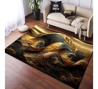 3D Optical Illusion Rugs Soft Flannel Floor Carpet Living Room Bedroom, Abstract Texture With Stripes - Throw Runner Rugs Low Profile Door Mats 3D Printed Carpet Non Slip Area Rug 180 X -821570036529