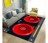 3D Optical Illusion Rugs Soft Flannel Floor Carpet Living Room Bedroom, Classical Music Vintage Vinyl Records - Throw Runner Rugs Low Profile Door Mats 3D Printed Carpet Non Slip Area R /6646768234326