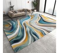 3D Optical Illusion Rugs Soft Flannel Floor Carpet Living Room Bedroom, Colorful Abstract Texture - Throw Runner Rugs Low Profile Door Mats 3D Printed Carpet Non Slip Area Rug 60 X 90 C /6195843609880