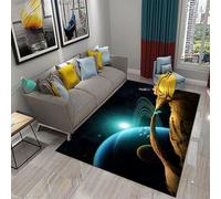 3D Optical Illusion Rugs Soft Flannel Floor Carpet Living Room Bedroom, Universe Outer Space Landscape - Throw Runner Rugs Low Profile Door Mats 3D Printed Carpet Non Slip Area Rug 90 X -196246361531