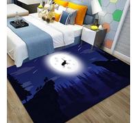 3D Optical Illusion Rugs Soft Flannel Floor Carpet Living Room Bedroom, Wildlife Reindeer Trees Forest - Throw Runner Rugs Low Profile Door Mats 3D Printed Carpet Non Slip Area Rug 160 X -60994607881