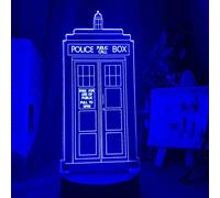 3D Optical Led Night Light Lamp Doctor Who Call Box Nightlight for Kids Bedroom Decor Police Box Gift for Child Room Table Lamp