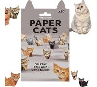 3D Origami Cat Kit for Adults,K/ids & Cat Lovers,50 Sheets Pre-Printed DIY Paper Crafts to Build Your Own Cute Figures,Creative Arts & Crafts for Home Decoration,Unique Gift Idea for Cat Owners(Cat)