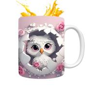 3D Owl Ceramic Mugs,3D Owl Mug 11oz Eleven Ounce Ceramic | Novelty Christmas Holiday Birthday Surprise Gift for Women, Men, Her, , Mom, Dad, Sister, Brother, , ,