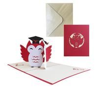 3D Owl Graduation card, congratulations on your graduation, well done, you did it, graduation 2026, class of 2026
