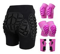 3D Padded Protection Hip Short Pants Protective Gear For Children Adults Ice Skating Riding Roller Unisex Protector Pad (Color : D2, Size : XXL)