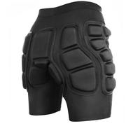 3D Padded Shorts Shock Absorbing Breathable Motorcycle Riding Shorts Butt Pads Protective Gear for Skating, Skiing, Snowboarding, Skateboarding, L