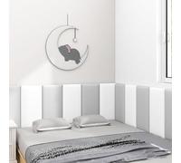 3D Padded Wall Panels for Kids, Peel & Stick Anti-Collision Wall Padding, Bed Headboard Decor, Wall Stickers for Bedrooms & Dance Clubs, Red (25x)