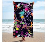 3D Paint Graffiti Beach Towel Microfiber Soft Quick Dry bath towel For Kids Adults Men Women Bath Sheets Extra Large for Camping, Travel, Swimm, Pool, gym, large Towell 200x200 cm