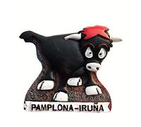 3D Pamplona Iruna Navarre Spain Fridge Magnet Travel Souvenir Gift Home Kitchen Decoration Refrigerator Magnetic Sticker Collection