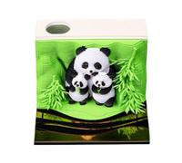 3D Panda Paper Carving 3D Memo Book Desktop 2025 Weekly Calendar Ornament Up Notebook Gift note pad 3d calendar timepiece Time engraved 2026 timepiece Notes calendar 2026 3d 2026, memo calenda