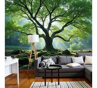 3D Panoramic Custom Wallpaper Murals, 3D Plant Light And Shadow Sunlight Filtering Through The Trees Silk Wall Murals, Modern Living Room Kitchen Dining Room Bedroom Wall Mural Wallpaper 350x256cm