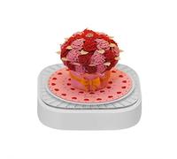 3D Panoramic Paper Sculpture Memo Pad 3D Stereoscopic Notes Paper Carving for Home Office Desktop Accessories Stereoscopic Calendar Away Calander Notes, Creative Rose Time 2026 Desktop