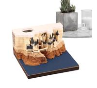 3d Paper Calendar, Carving Memo Pad, Led Light Timepiece, 9x9x5cm, Holiday Planner, Desk Decor, 2026 Edition, for Home, Office, Students, Travel Use Holiday Planning Creativity and Efficiency