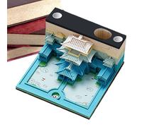 3D Paper Carving 3D Calendar | 3D Memo Pads Calendar,Classic Vintage Pattern Notes for Home Office Classroom Desktop Easter Adult Women