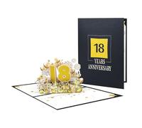 3D Paper Greeting Card Delicate 3D Greeting for Couple Celebrating Anniversary of Wedded Pleasure Special Event