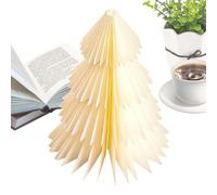 3d Paper Tree Ornament - Vintage Modern Look for Seasonal Decor, Folds Flat Storage, Enhances Holiday Atmosphere with Elegant Structure, Ideal for Tabletop Displays, Desks, Living Room, Office