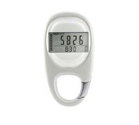 3D Pedometer Step Counter No for App Required Large Display ABS Clip On Pedometer 3D Sensor Accurate Step Tracking Walking Pedometer for Seniors Kids Simple One Button Reset Digital Step Counter 7.6cm