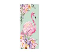 3D Peel and Stick Door Stickers Flowers and Birds W77 x H200 cm Self-Adhesive Door Wallpaper Waterproof Removable Door Murals Decal for Bedroom Wardrobe Home Office Decoration