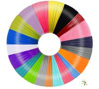 3D Pen Filament Refill PLA 1.75mm, 20 Colors, 9.84 Feet Per Color, Total 196.8 Feet, 3D Pen Accessories Set Compatible with Most 3D Printing Pens