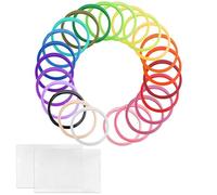 3D Pen Filament Refills 24 Colours 3D Printer PLA 1.75 mm Filament with 2 Pcs A5 Size Clear PVC Sheet Compatible with Most 1.75mm 3D Printing Equipment and 3D Pens (NOT FIT 3Doodler Start Pen)