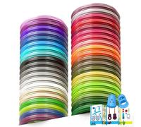 3D Pen Filament Refills 40 Colors, 16 ft per Color Total 640 ft, 1.75 mm Filament Compatible with SCRIB3D MYNT3D 3D Pen Comes with 2 Finger Caps & 3D Pen Template Book [3D Pen NOT Include]