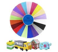 3D Pen Filament Refills for 3Doodler Start, 20 Colors 1.75mm 3D Printing Filament Refill PCL Low Temperature Each Color 5m Great Gifts for Kids Designs Creative Artworks Sculptures