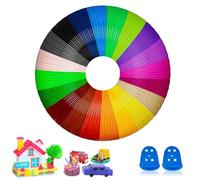 3D Pen Filament Refills PCL, 20 Colors 1.75mm 3D Printing Filament Refills, 16.4 Feet per Color Total 328 Feet 3D Printing Pen Filament 3D Printer Filament for Most Intelligent 3D Pen & 3D Printer