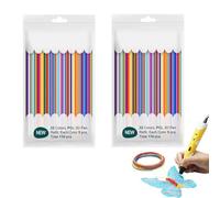 3D Pen Filament Refills PCL,22 Colors 3D Doodler Pen Refills 2.5mm,110 Pieces 3D Printing Pens Refills for Kids, 3D Printing Pen, Flexible Printer Filament Bundle Refill Spools (2 Set)