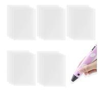 3D Pen Mat - Transparent Tracing Board for 3D Printing Pens, Transparent Tracing Board for 3D Printing Pens, 7.87" x 5.7" 3D Pen Mat Clear, Heat-Resistant, Smooth Non-Stick Reusable Surface for 3D Art