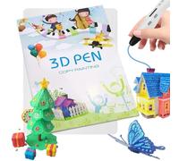 3D Pen Printing Drawing Book, Reusable Colorful 40 Patterns Thick Paper Template with a Clear Plate - 3D Graffiti Stencils Book for Kids, Children's Drawing Teaching Tools Gift for New Year