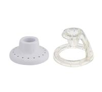 3D Pen Stand, 3D Pen Holder Base Bracket Stand Root Printing Accessories Plastic High Temperature Resistant White Transparent 2PCS