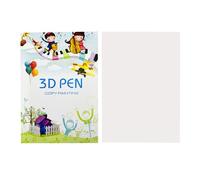 3D Pen Stencils Book & Drawing Book with 40 Reusable Patterns, Transparent Template for 3D Printer Pen, Doodler Refills Art Projects for Kids and Beginners, 3D Printer for Kids