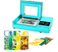 3D Phone Case Heat Press Machine, Fast Heat Sublimation with 2 Molds & 20 Cases, 180°C for DIY Custom Phone Cases, Compact Design
