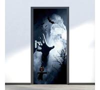 3D Photo Poster Halloween 90 X 210 Cm Wallpape Art Door Sticker Decals for Kids Bedrooms Nursery Livingroom, Wall Decal Self-Adhesive Waterproof Removable Door Murals Home Decoration-5925404857