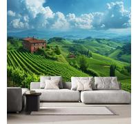 3D Photo Wall Mural Scenery Farm Nature Non-Woven Wallpape Mountain Range Decoration Poste Premium Photo Wallpaper Wall Art for Living Room Bedroom W350xH256 34f206