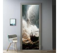 3D Photo Wall Murals Wallpaper Removable Self-Adhesive Murals for Bedroom House Door Living Bedroom Office Wall Stickers Home Decoration 77 X 200CM (DM221)