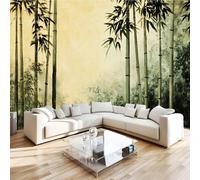 3D Photo Wallpaper Bamboo Forest Modern Wall Mural Non-Woven Poster 400x280 cm Fog Nature Wall Art Wallpaper Decoration for TV Background Living Room Bedroom R1254