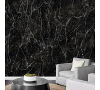 3D Photo Wallpaper Black and Gray Marble 200x150cm,Modern Abstract Wall Mural Silk Wall Decor Art for Bedroom Living Room Corridor Dining Room
