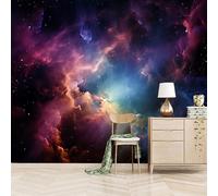 3D Photo Wallpaper Fantasy Universe Nebula Stars 250(W) x175(H) cm Wall Mural Magnificent Views from Space Non-Woven Peel and Stick Self-Adhesive DIY Walls Decor for TV Background and Sofa Backdrop