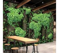 3D Photo Wallpaper Forest Giant World Map 200x140 cm Non-Woven Wall Mural International Map Mural Wallpaper for Living Room Bedroom Dining Room Hotel Wall Art Painting